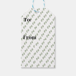 Elegant Green Scroll Gift Label –  Cadeaulabel