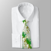 Elegant green Shamrocks Stropdas (Gebonden)