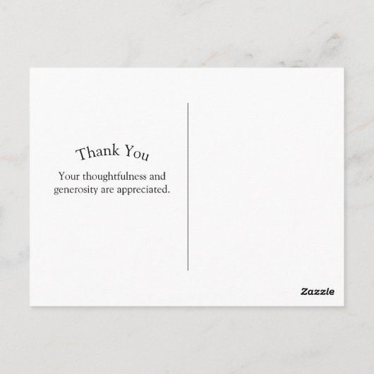 Elegant Green Silver Dank u Afstuderen Briefkaart (Achterkant)