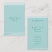 Elegant Green Simple Sjabloon Professional, modern Visitekaartje (Voorkant / Achterkant)