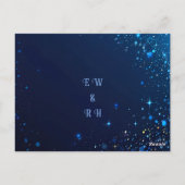 Elegant Green Sparkle Design voor bruiloft Briefkaart (Achterkant)