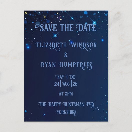 Elegant Green Sparkle Design voor bruiloft Briefkaart (Voorkant)