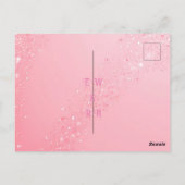 Elegant Green Sparkle Design voor bruiloft Briefkaart (Achterkant)