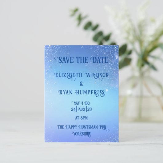 Elegant Green Sparkle Design voor bruiloft Briefkaart (Staand voorkant)