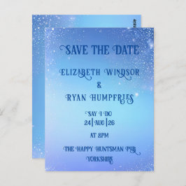 Elegant Green Sparkle Design voor bruiloft Briefkaart