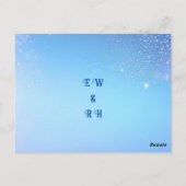 Elegant Green Sparkle Design voor bruiloft Briefkaart (Achterkant)