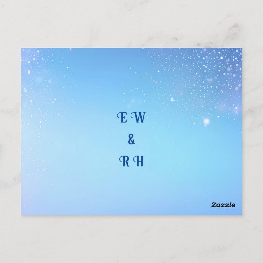 Elegant Green Sparkle Design voor bruiloft Briefkaart (Achterkant)