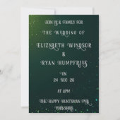 Elegant Green Sparkle Design voor thema Kaart (Voorkant)