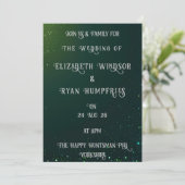 Elegant Green Sparkle Design voor thema Kaart (Staand voorkant)