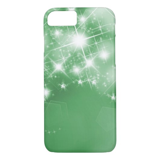 Elegant Green Sparkle Faux Folie Case-Mate iPhone Case (Achterkant)