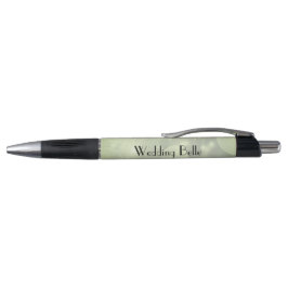 Elegant Green Sparkle personalized Weddenschap Bel Pen