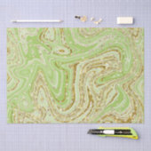 Elegant Green Sparkle Swirls Glitter Sequins Tissuepapier (Craft)