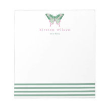 Elegant Green Stripes & Butterfly - Speciaal