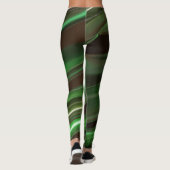 Elegant Green Stripes Leggings (Achterkant)
