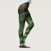 Elegant Green Stripes Leggings (Rechts)