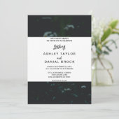 Elegant green sunflower floral Summer Weddennatie  Kaart (Staand voorkant)