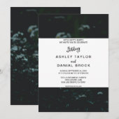 Elegant green sunflower floral Summer Weddennatie  Kaart (Voorkant / Achterkant)