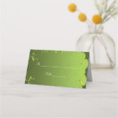 Elegant Green Table Place Card Plaatskaartje (Voorkant)