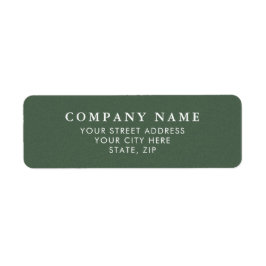 Elegant Green Texture Personalized Address Labels