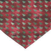 Elegant Green Trees kerst Tafelkleed (Gekanteld)