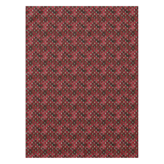 Elegant Green Trees kerst Tafelkleed (Voorkant)