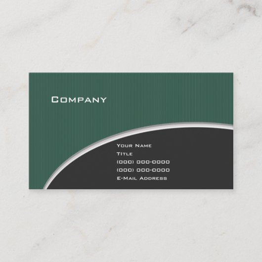 Elegant Green V.2 Visitekaartje (Voorkant)