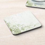 Elegant Green Vintage Bier Onderzetter (Linkerzijde)