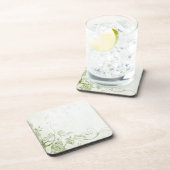Elegant Green Vintage Bier Onderzetter (Rechterzijde)