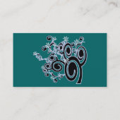 Elegant Green Visitekaartje (Achterkant)