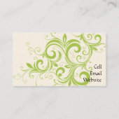 Elegant Green Visitekaartje (Achterkant)