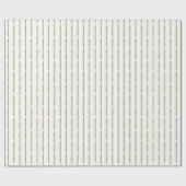 Elegant Green Watercolor Ribbon Stripes Cadeaupapier (Vlak)