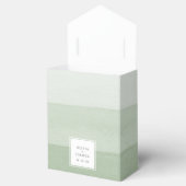 Elegant Green Wedding Bedankdoosjes (Geopend)