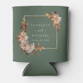 Elegant Green Wedding Blikjeskoeler (Voorkant)