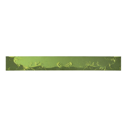 Elegant Green Wedding Grosgrain Lint (Voorkant)