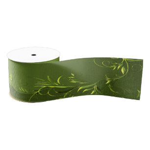 Elegant Green Wedding Grosgrain Lint