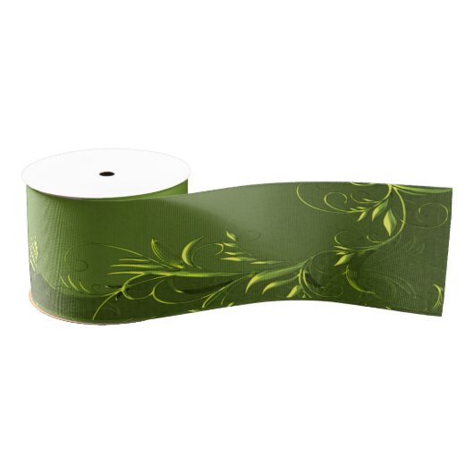 Elegant Green Wedding Grosgrain Lint (Spoel)