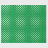 Elegant green white custom monogram initiaal lette cadeaupapier (Vlak)