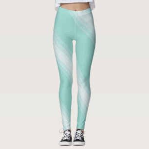 Elegant Green White Stylish Sjabloon Modern Leggings