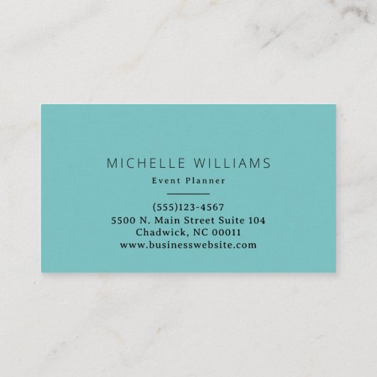 Elegant Greenery Abstract Leaf Visitekaartje (Achterkant)