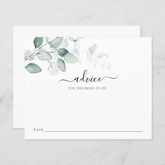 Elegant Greenery Advice for the Bride-to-Be (Voorkant / Achterkant)