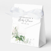 Elegant Greenery Baby shower Favor Box Bedankdoosjes (Voorkant Zijde)