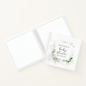 Elegant Greenery Baby shower Guest Book Notitieboek (Binnen)