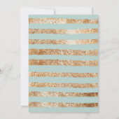 Elegant Greenery Baby shower Invitation Kaart (Achterkant)