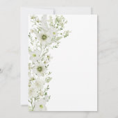 Elegant Greenery Baby shower Kaart (Achterkant)