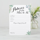 Elegant Greenery Baby shower Predictions & Advice (Staand voorkant)