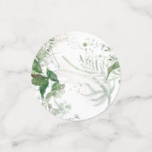 Elegant Greenery Baby shower Table Confetti (Kleine voorkant)