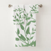 Elegant Greenery Bad Handdoek (Insitu)