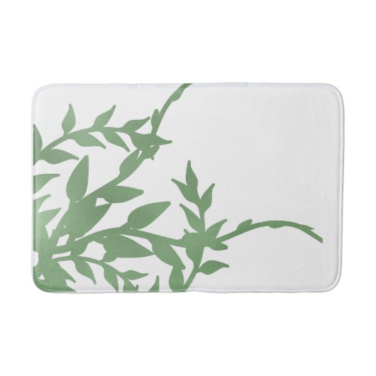 Elegant Greenery Badmat (Voorkant)