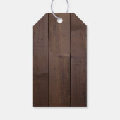 Elegant greenery barn county rustic bruiloft cadeaulabel (Achterkant)