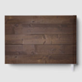 Elegant greenery barn county rustic bruiloft gastenboek (Achterkant)